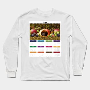 cute mouse 2019 Calendar Long Sleeve T-Shirt